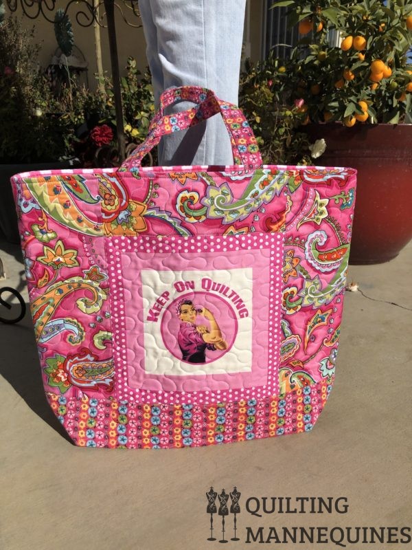 X KEEP ON QUILTING TOTE