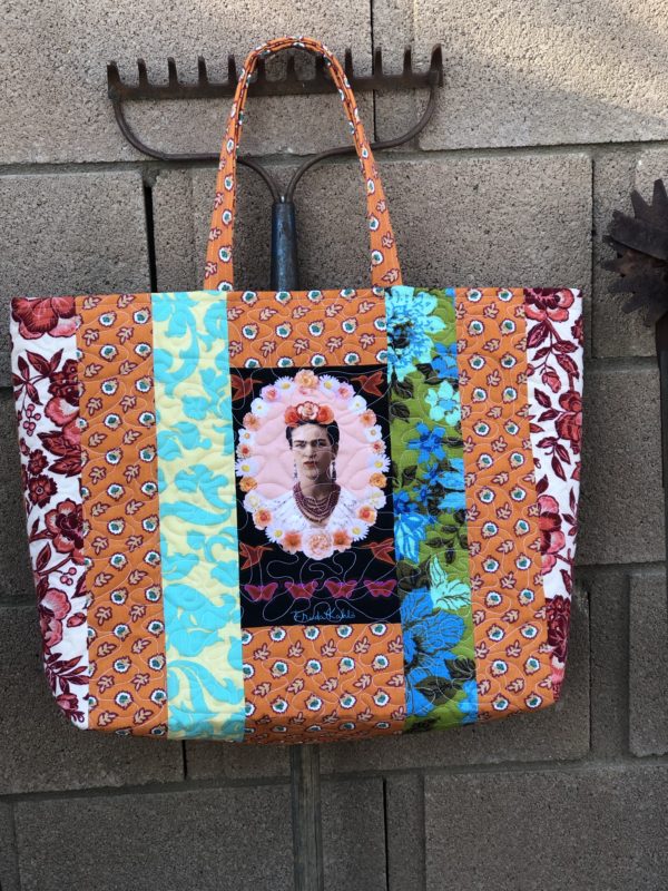 X QUILTED FRIDA TOTE BAG