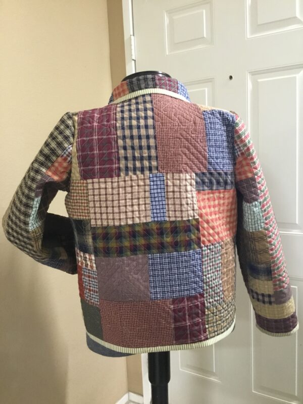 X GINGHAM QUILT COAT - Image 2