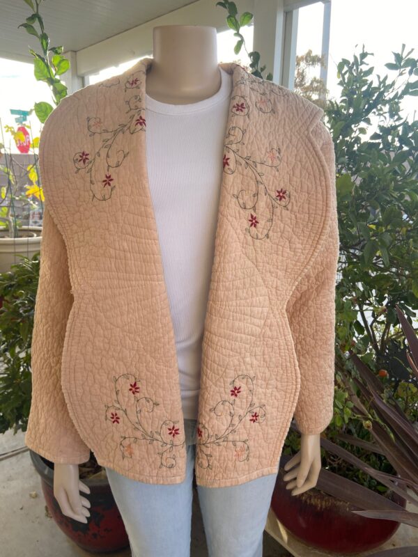 X BIRDIE TAUPE QUILT COAT