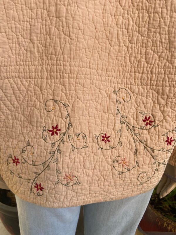 X BIRDIE TAUPE QUILT COAT - Image 3