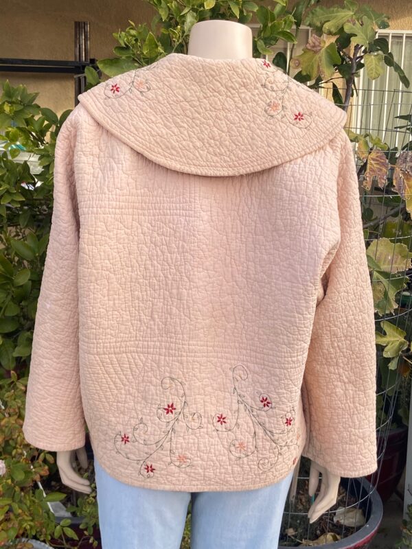 X BIRDIE TAUPE QUILT COAT - Image 2