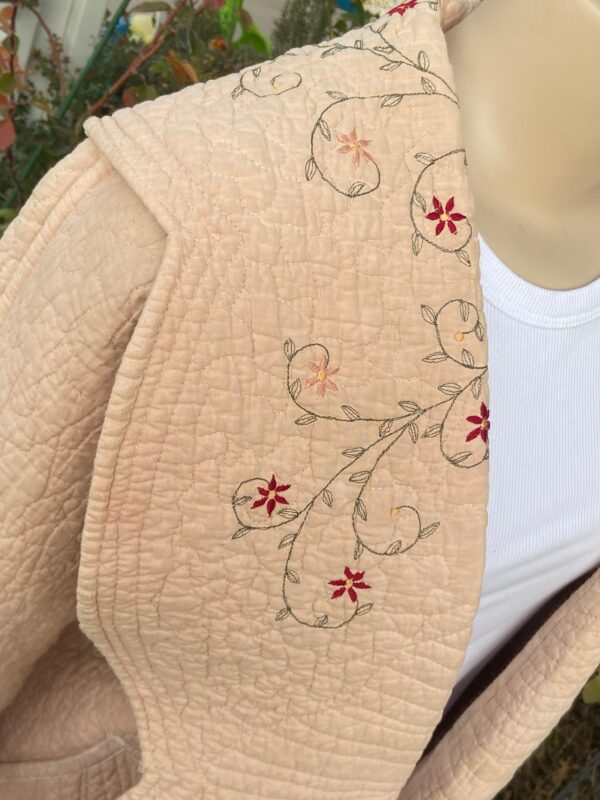 X BIRDIE TAUPE QUILT COAT - Image 5