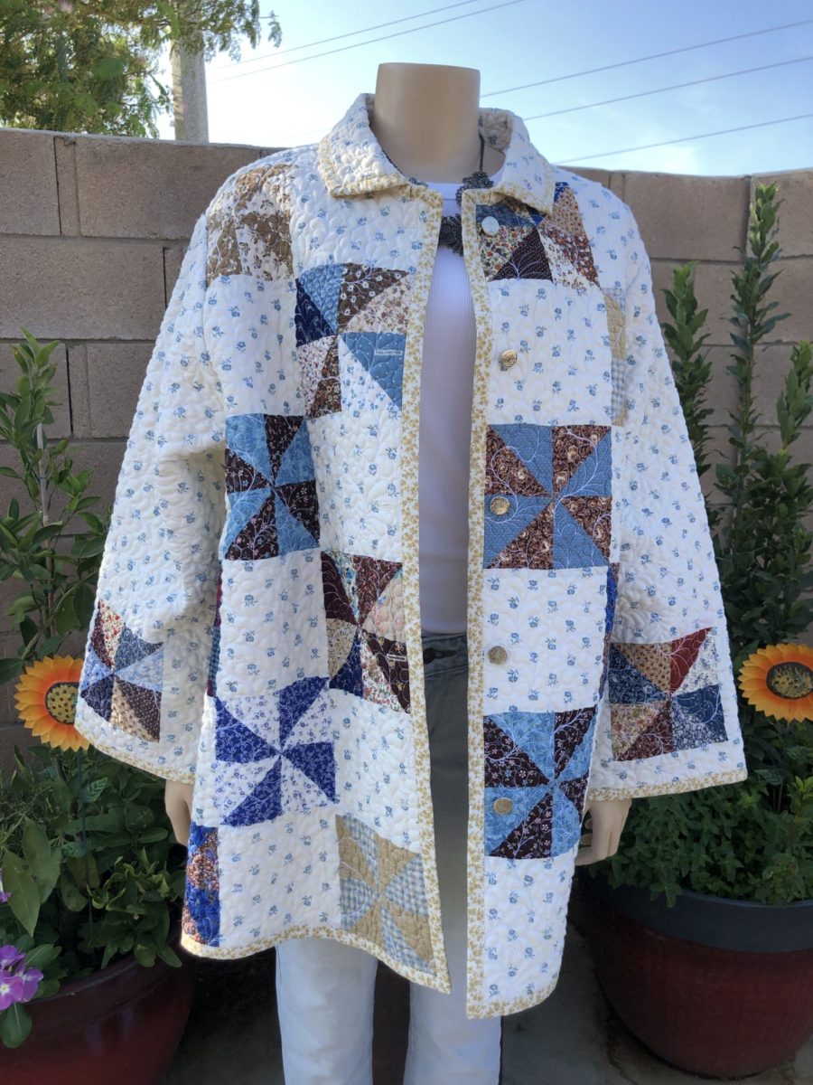 X VINTAGE PINWHEEL CHORE COAT – Quilting Mannequines