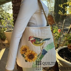 COLLAGE SUNFLOWER ARC BAG  #93
