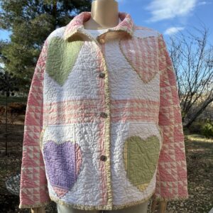 CHORE COAT -  PINK HEARTS #109