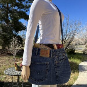 DENIM MESSENGER BAG #100