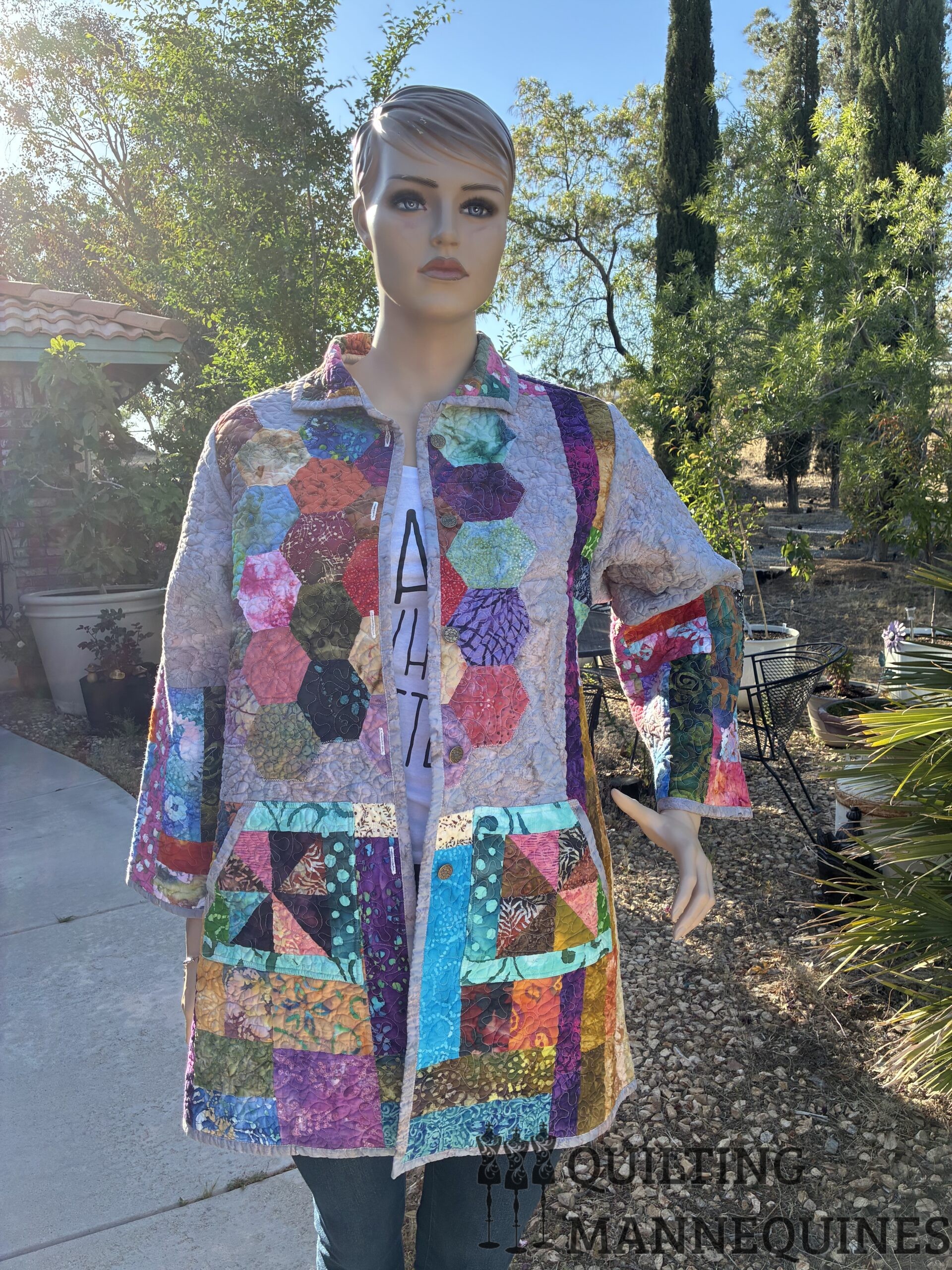 X CHORE COAT - LONG FRIDA BATIK - Image 2