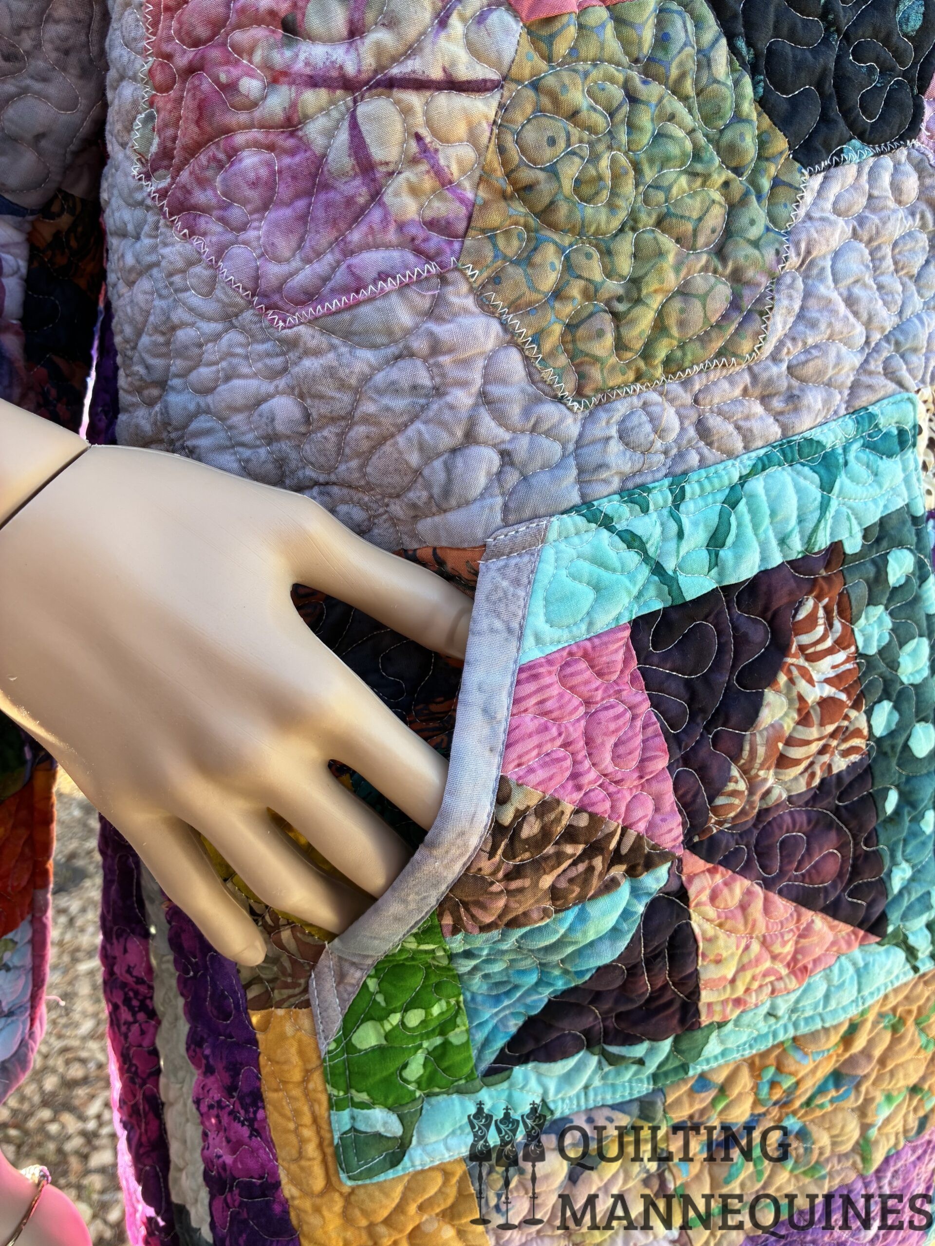 X CHORE COAT - LONG FRIDA BATIK - Image 3