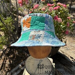 BUCKET HAT - VINTAGE BLUE PATCHWORK #26