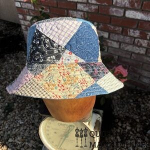 BUCKET HAT - VINTAGE 3" SQUARES #32