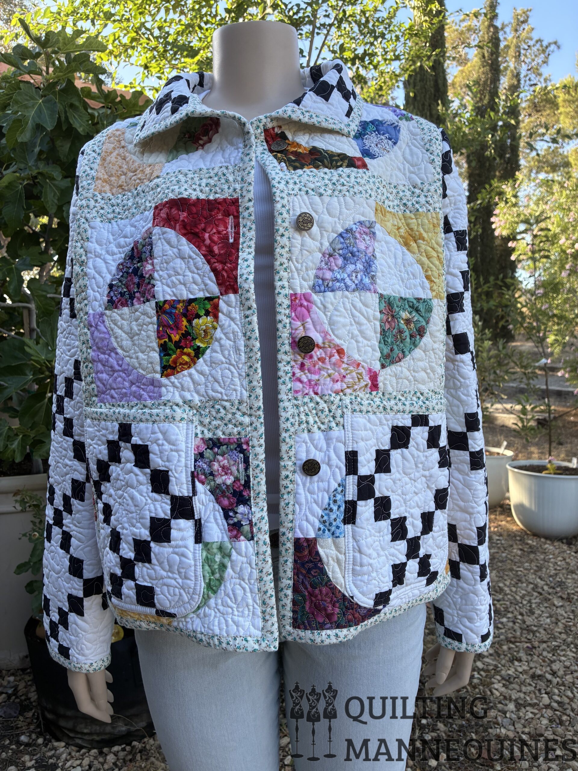 FRIDA CHORE COAT - BRIGHT CIRCLES #120