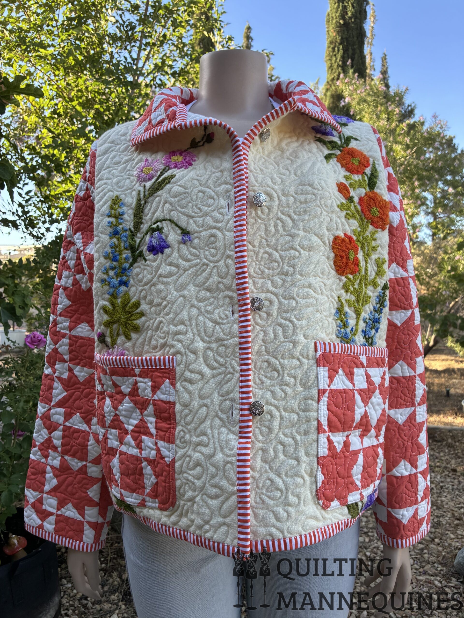 CHORE COAT - CREWEL EMBROIDERY #119