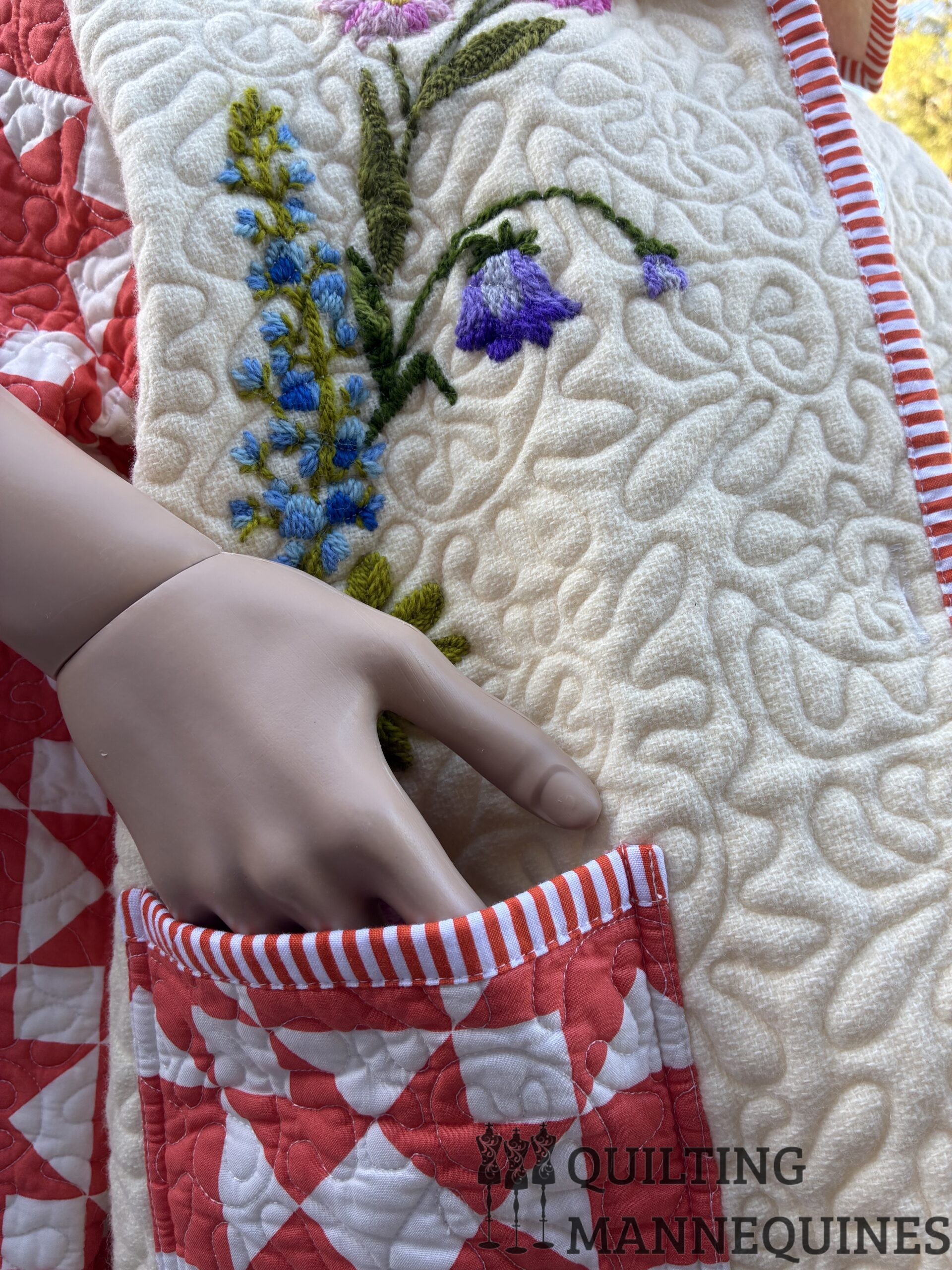 CHORE COAT - CREWEL EMBROIDERY #119 - Image 4