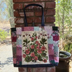 MARKET TOTE BAG - VINTAGE FLORAL #112