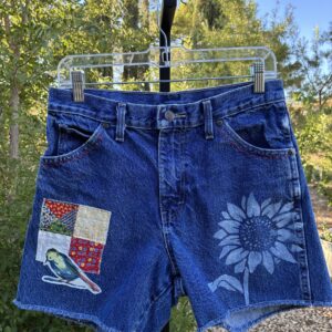 DENIM SHORTS - APPLIQUE #123