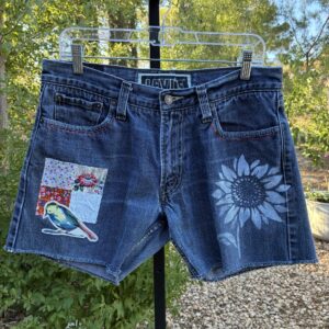 DENIM SHORTS - APPLIQUE #120