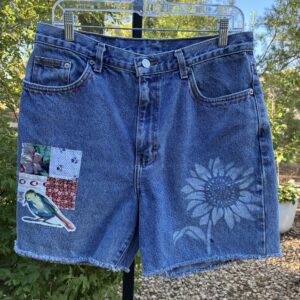 DENIM SHORTS - APPLIQUE #118