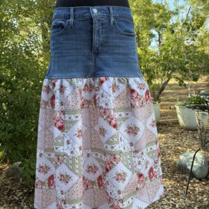 DENIM SKIRT - BOHO #132