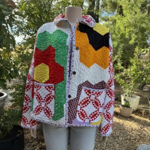 CHORE COAT -  GRANDMOTHERS FLOWER GARDEN #128