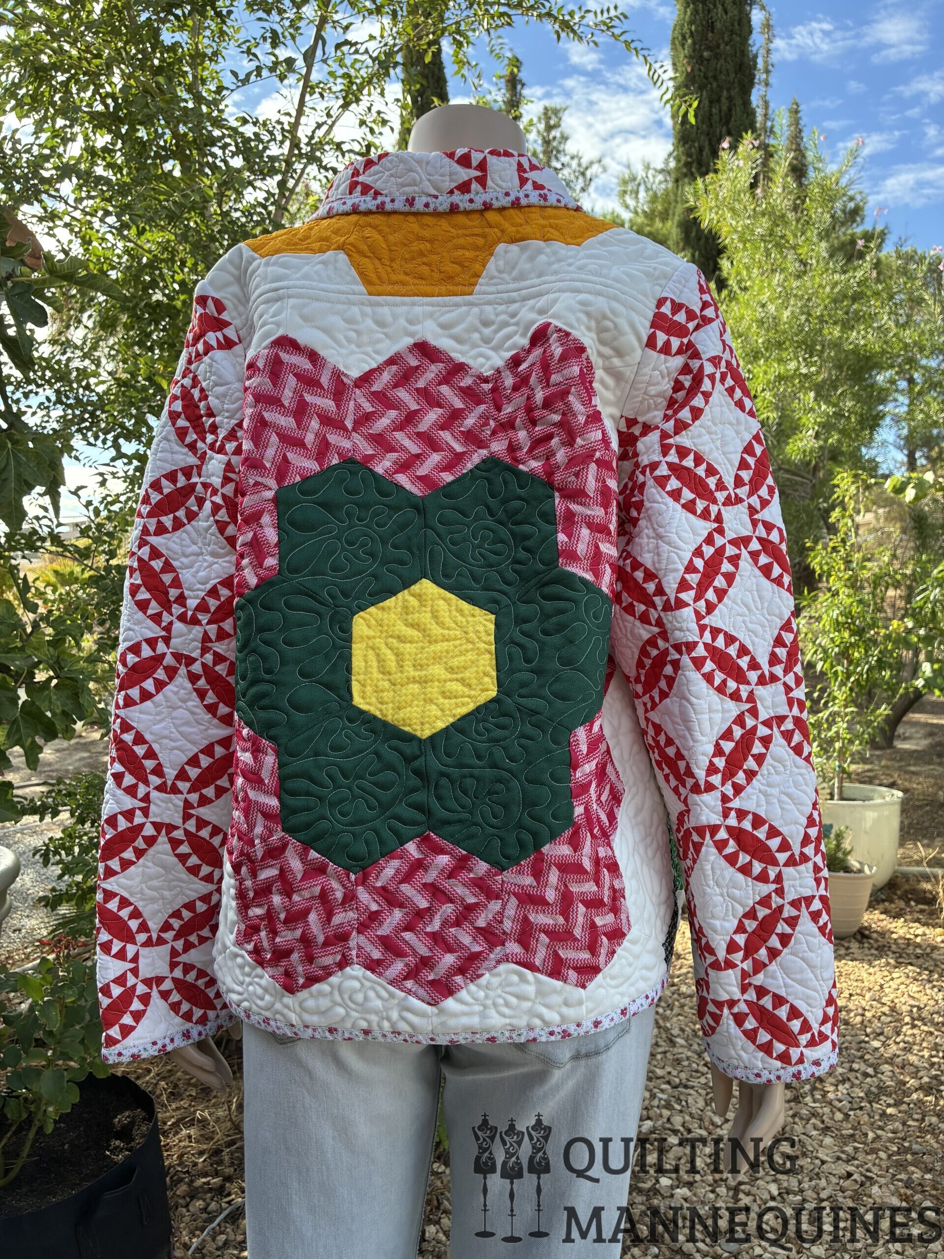 CHORE COAT - GRANDMOTHERS FLOWER GARDEN #128 - Image 2