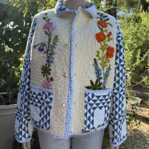 CHORE COAT -  CREWEL EMBROIDERY #126